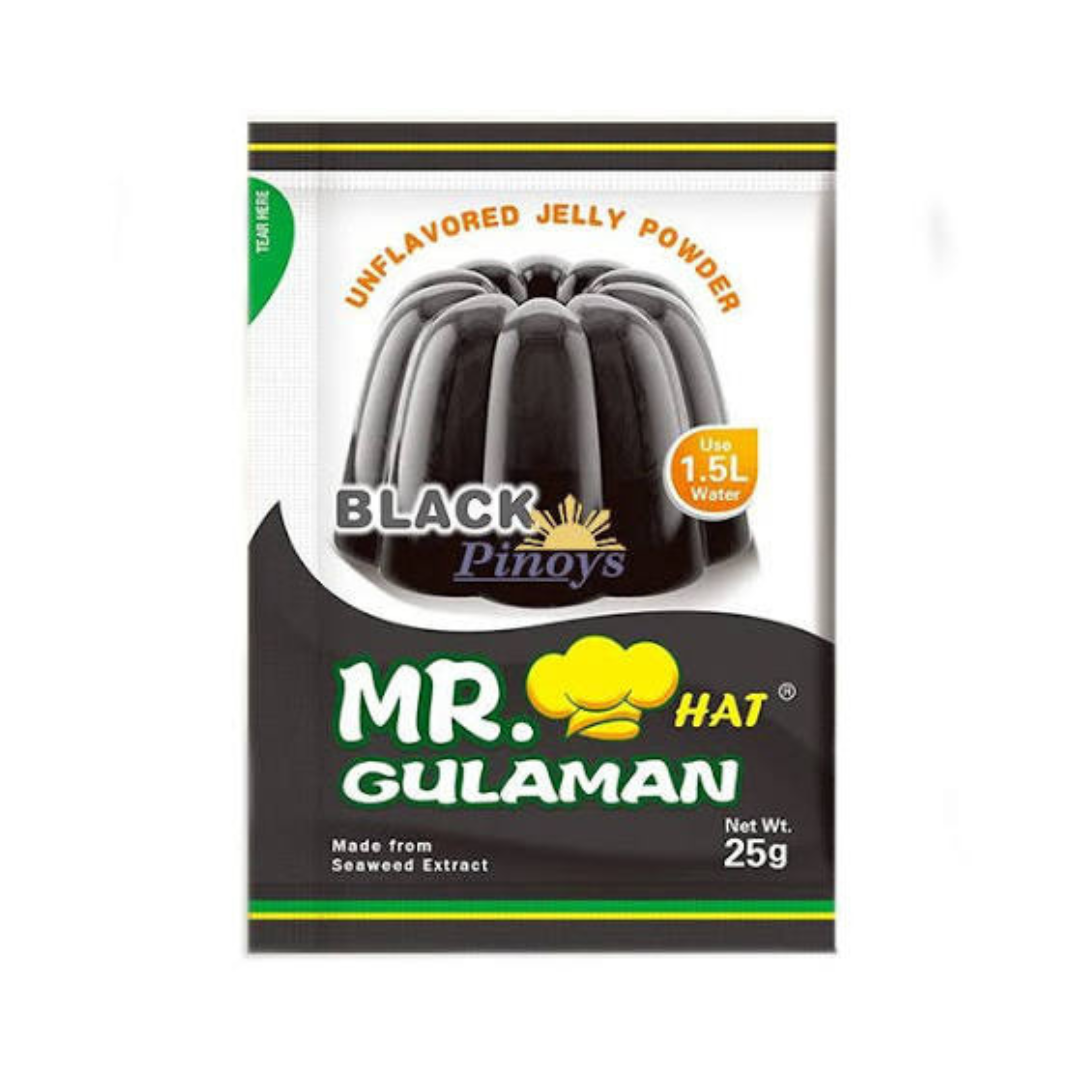 MR. HAT Gulaman Unflavored Jelly Powder 25g black