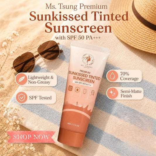 MS. TSUNG Premium Sunkissed Tinted Sunscreen (SPF 50 PA+++) 50g