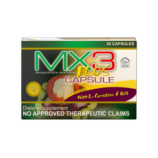 MX3 PLUS with L-Carnitine and CoQ10 - 30 Capsules