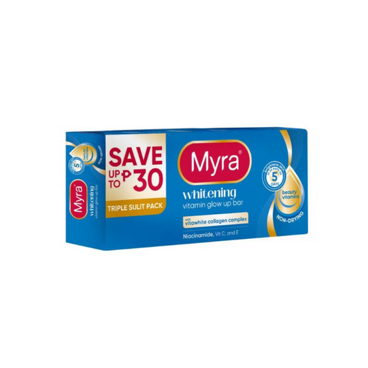 MYRA Vitamin Glow Up Bar (Whitening) 3x90g