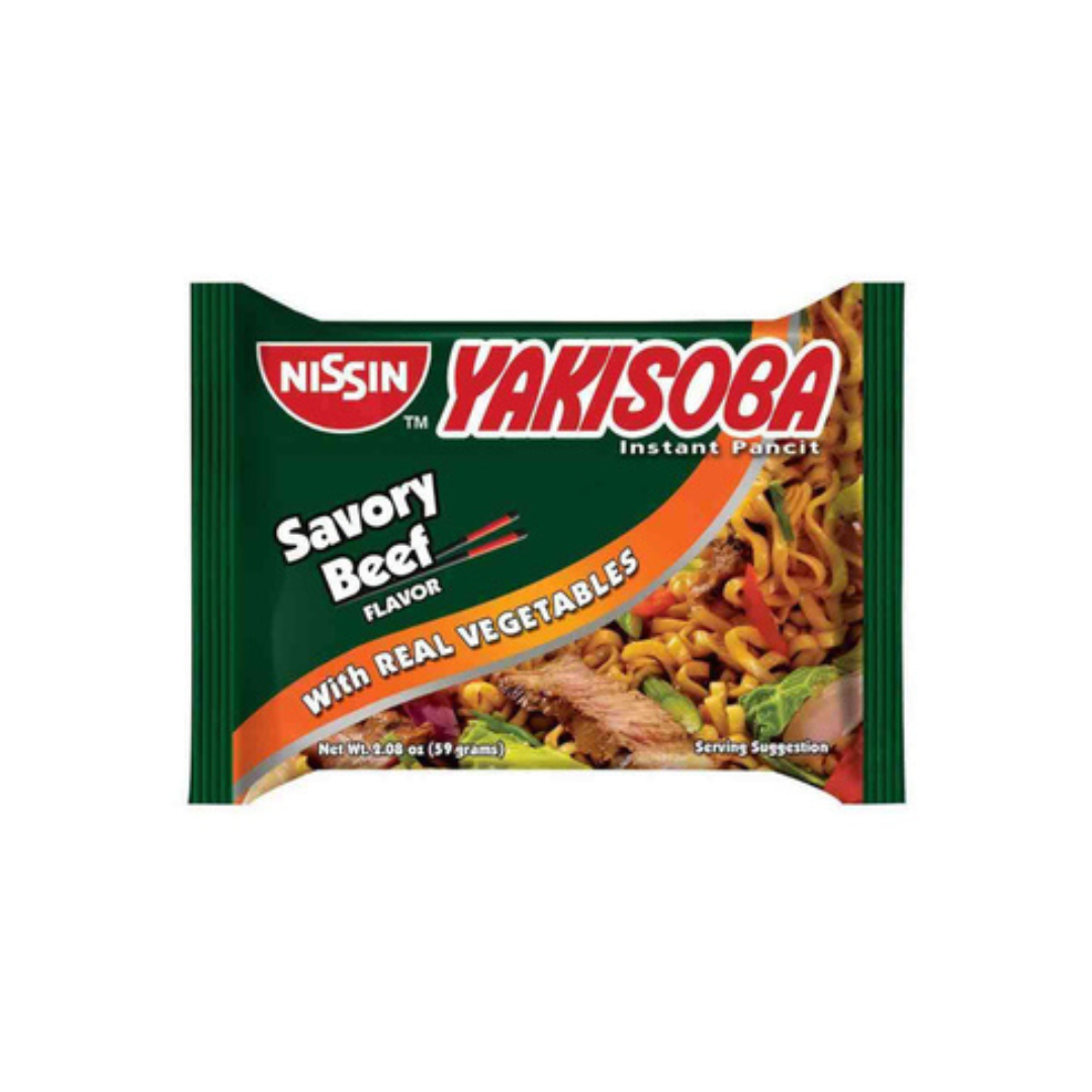 NISSIN Yakisoba Instant Pancit (Savory Beef) 59g