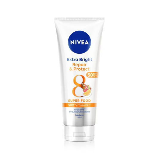 NIVEA Extra Bright 8 Super Food Body Serum (Repair & Protect with SPF50 PA+++) 320ml