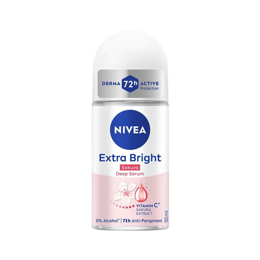 NIVEA Extra Bright Deodorant Roll-on (Sakura Deep Serum) 50ml