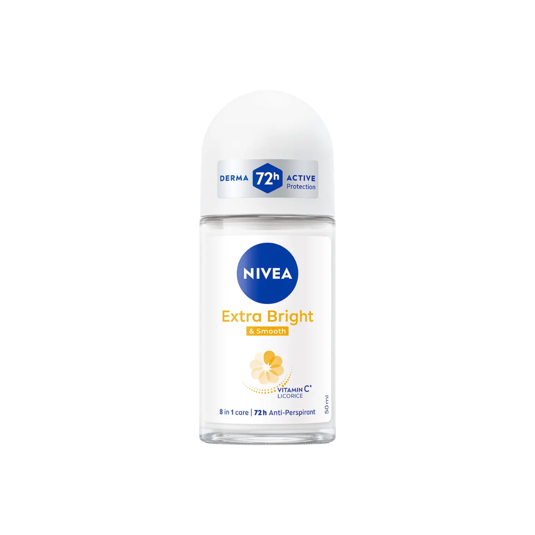 NIVEA Extra Bright Deodorant Roll-on (& Smooth) 50ml