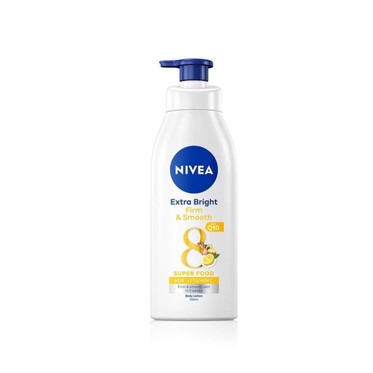 NIVEA Extra Bright Super Food Body Lotion (Firm & Smooth with Q10) 380ml