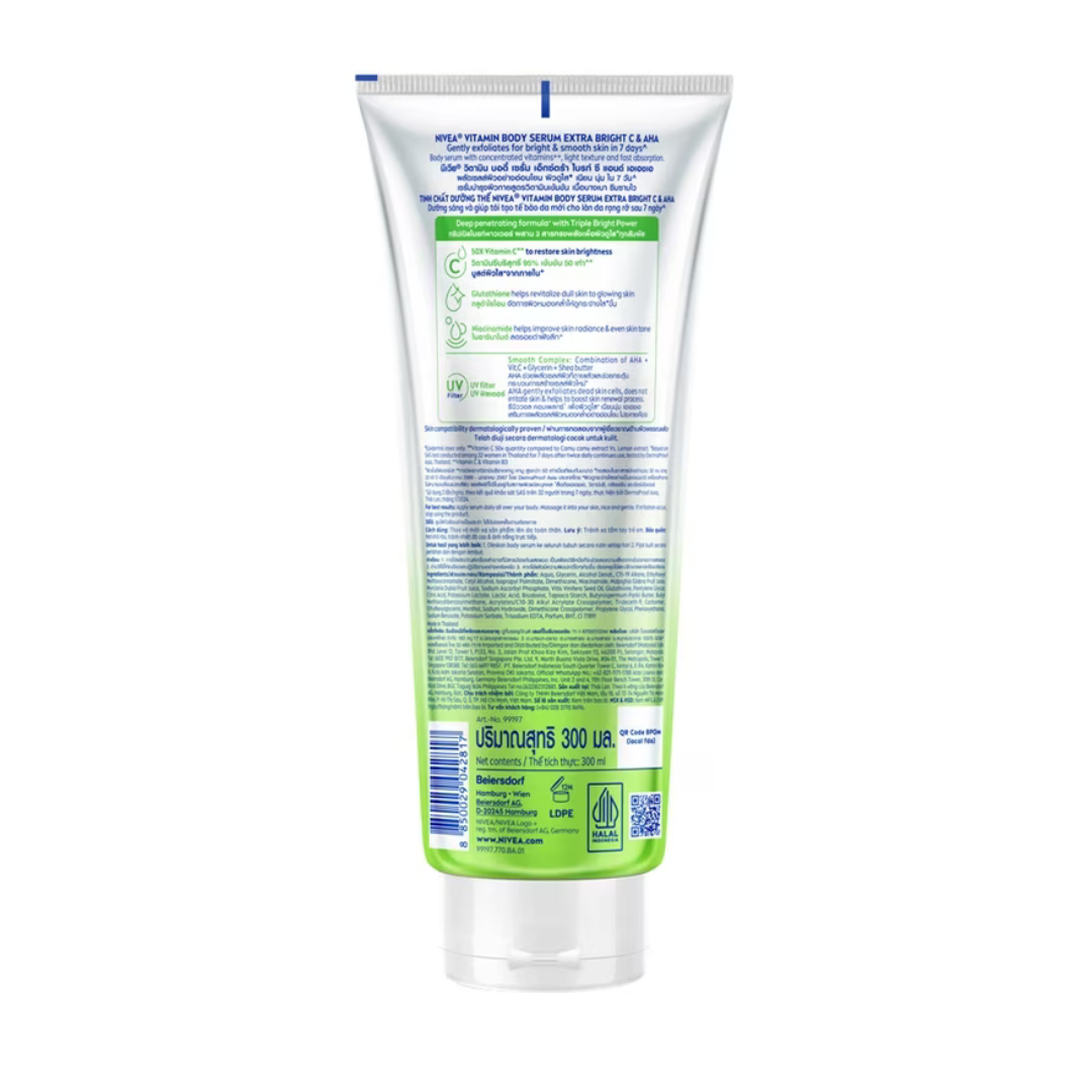 NIVEA Extra Bright Vitamin Serum Lotion (C & AHA) 300ml