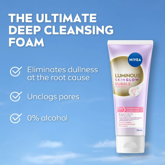 NIVEA Luminous Skin Glow Bubble Wash Foam 100ml
