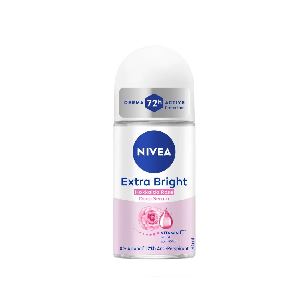 NIVEA Extra Bright Deep Serum Deodorant Roll-on (Hokkaido Rose) 50ml