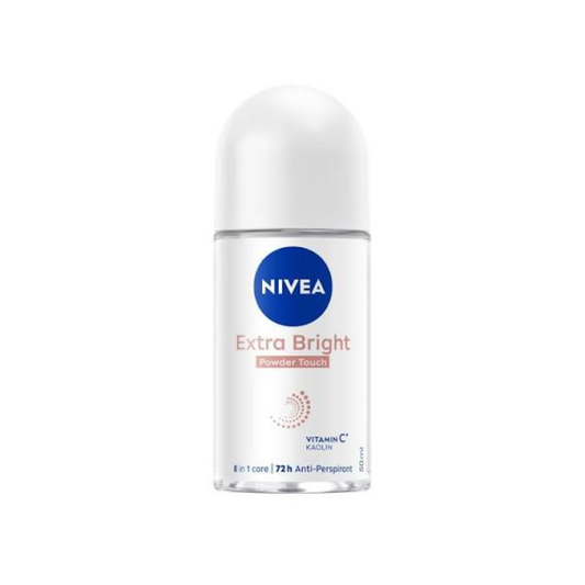 NIVEA Extra Bright Deodorant Roll-on (Powder Touch) 50ml