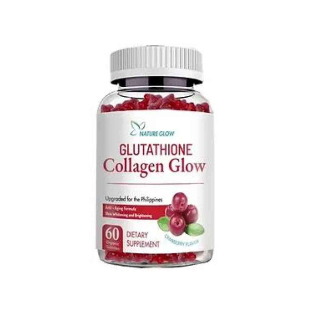 Nature Glow Glutathione Collagen (Cranberry) - 60 Organic Gummies