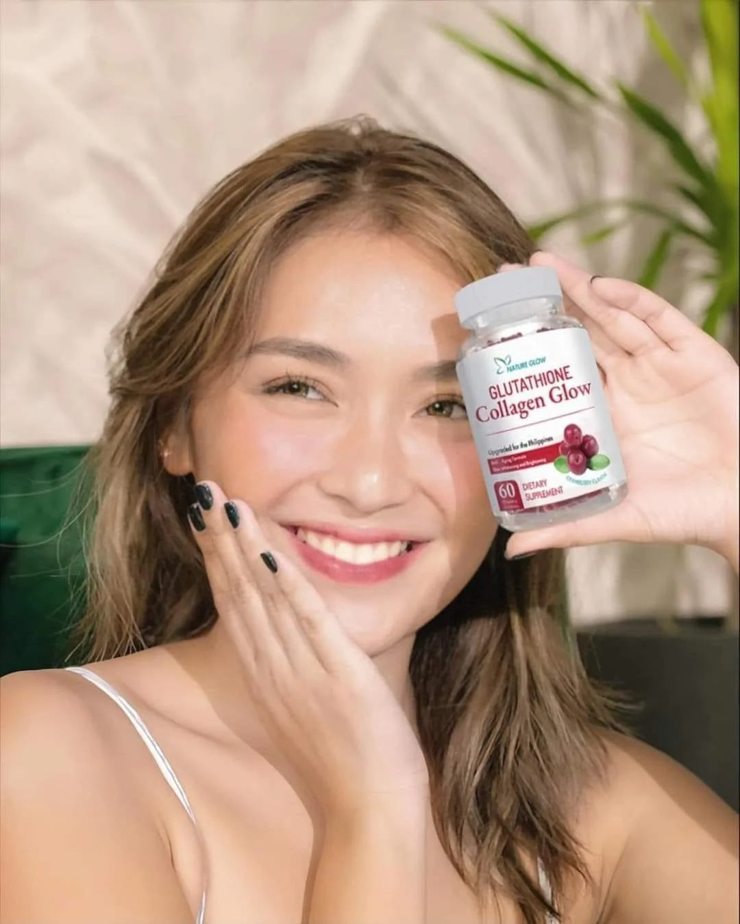 Nature Glow Glutathione Collagen (Cranberry) - 60 Organic Gummies