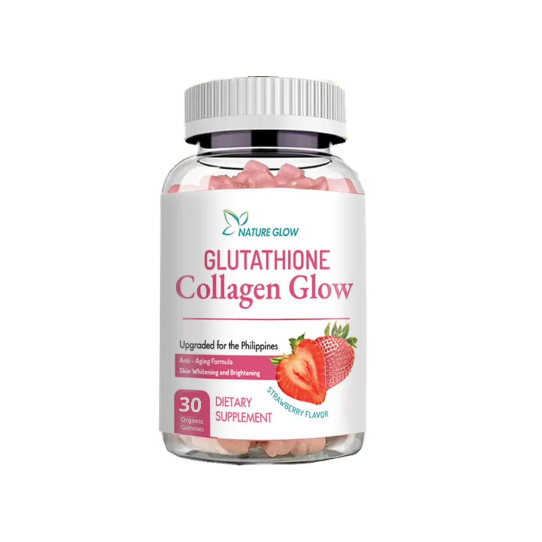 Nature Glow Glutathione Collagen (Strawberry) - 60 Organic Gummies