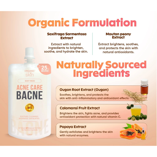 ORGANIC SKIN Acne Care Body Wash (Bacne) 125g