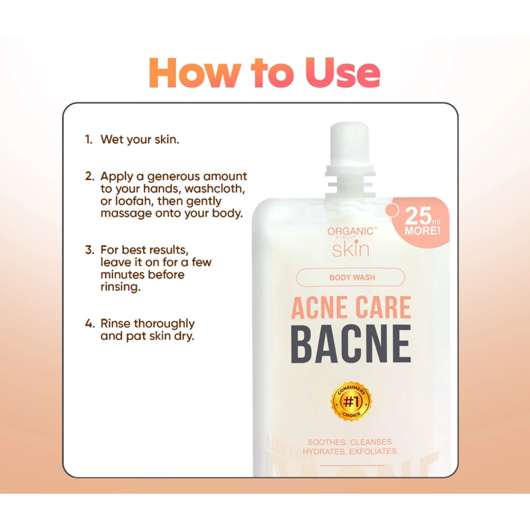 ORGANIC SKIN Acne Care Body Wash (Bacne) 125g