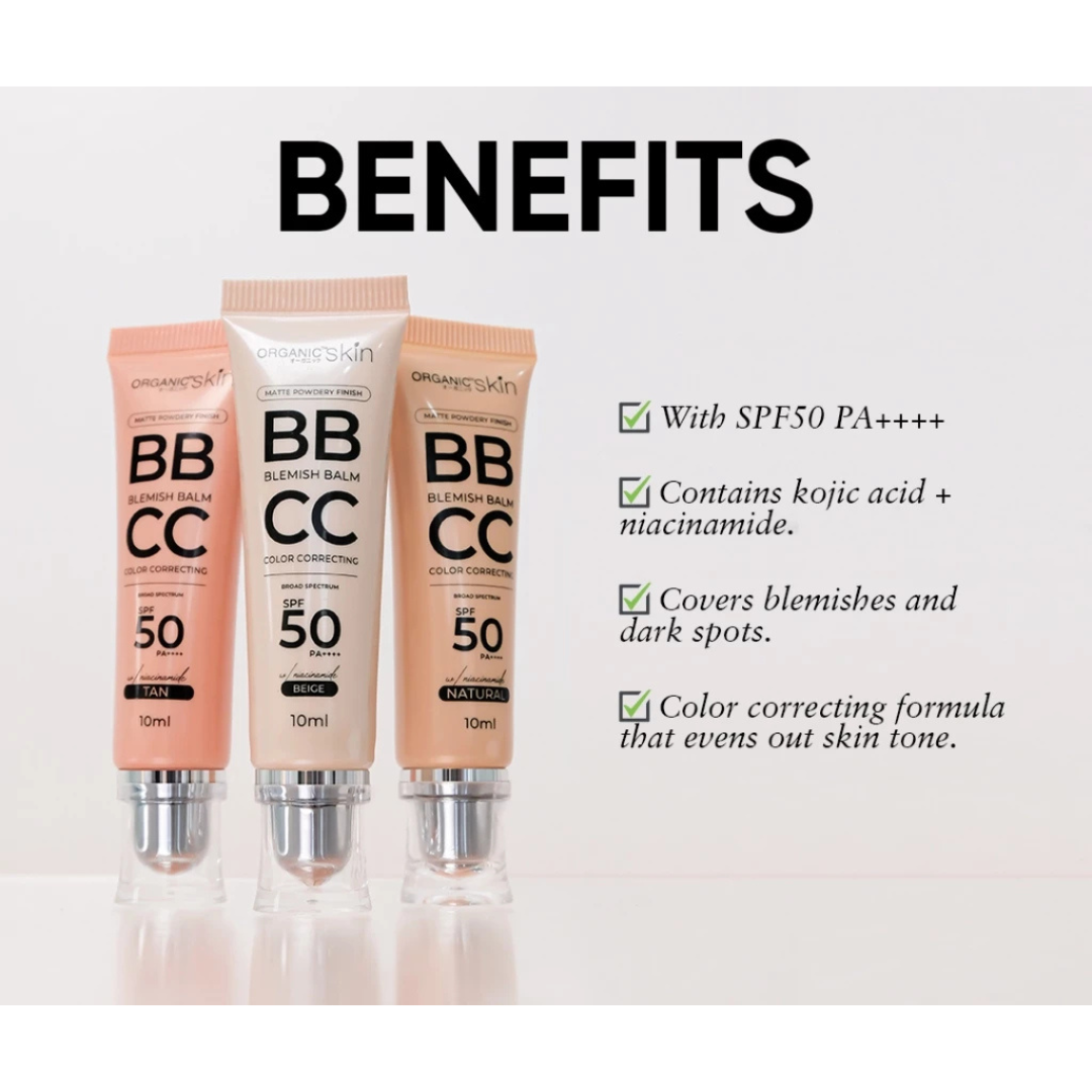 ORGANIC SKIN BB + CC Cream SPF50+ PA+++