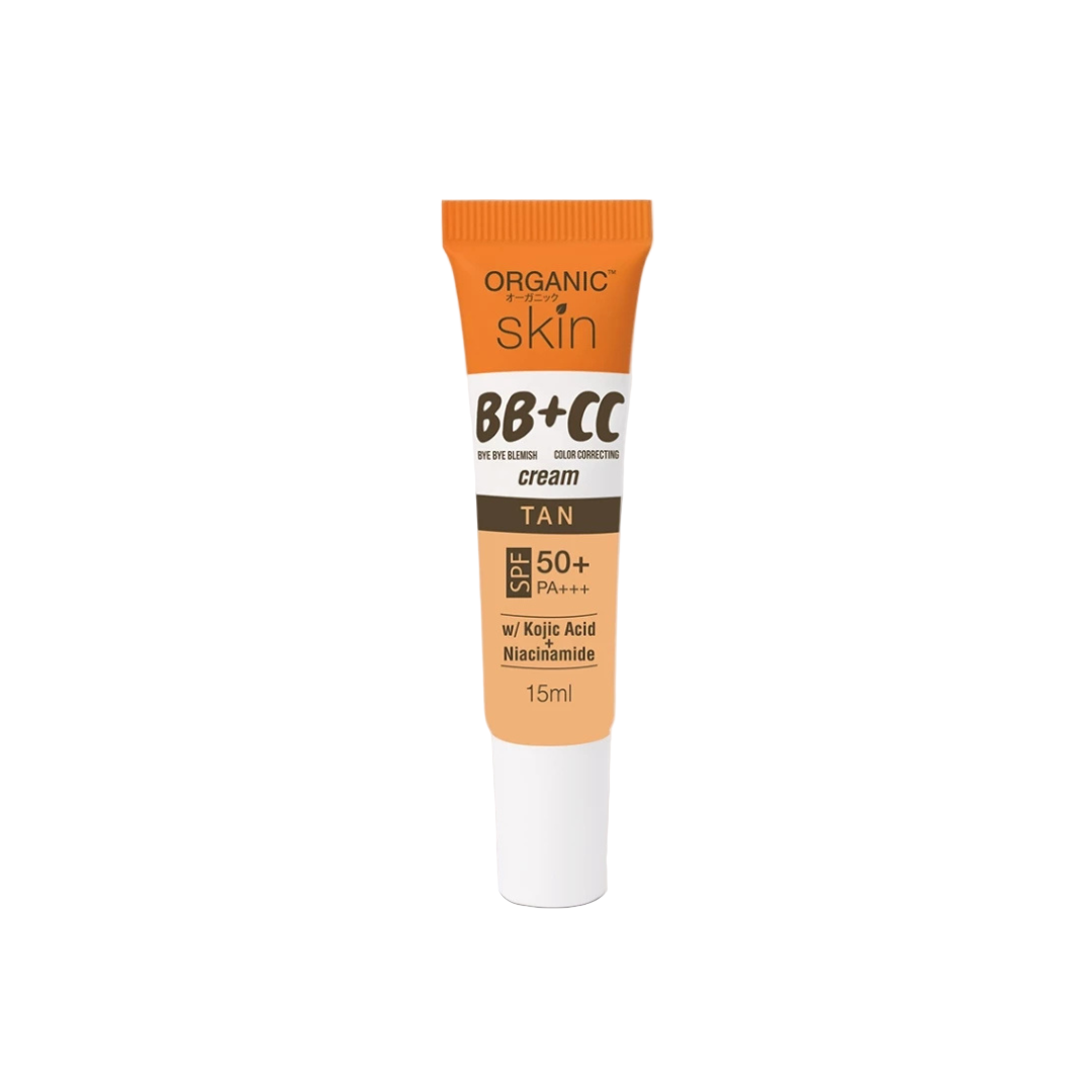 ORGANIC SKIN BB + CC Cream SPF50+ PA+++ (Tan) 15ml