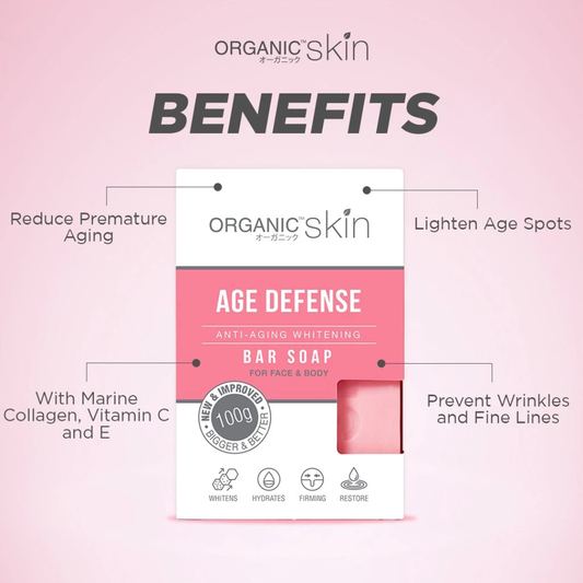 ORGANIC SKIN Face & Body Bar Soap (Age Defense) 50g
