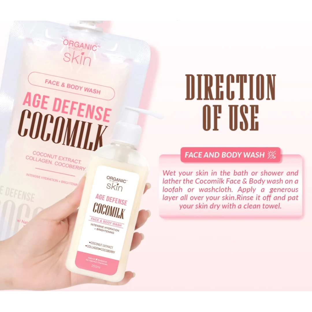 ORGANIC SKIN Face & Body Wash (Age Defense Cocomilk) 125ml