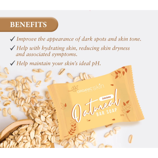 ORGANIC SKIN Oatmeal Bar Soap (Exfoliates) 50g
