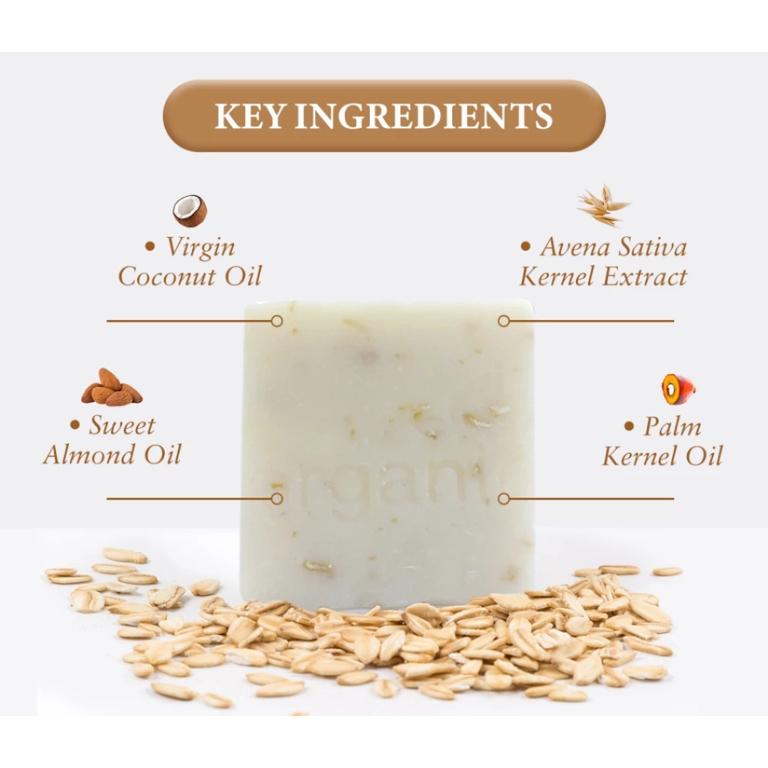ORGANIC SKIN Oatmeal Bar Soap (Exfoliates) 50g