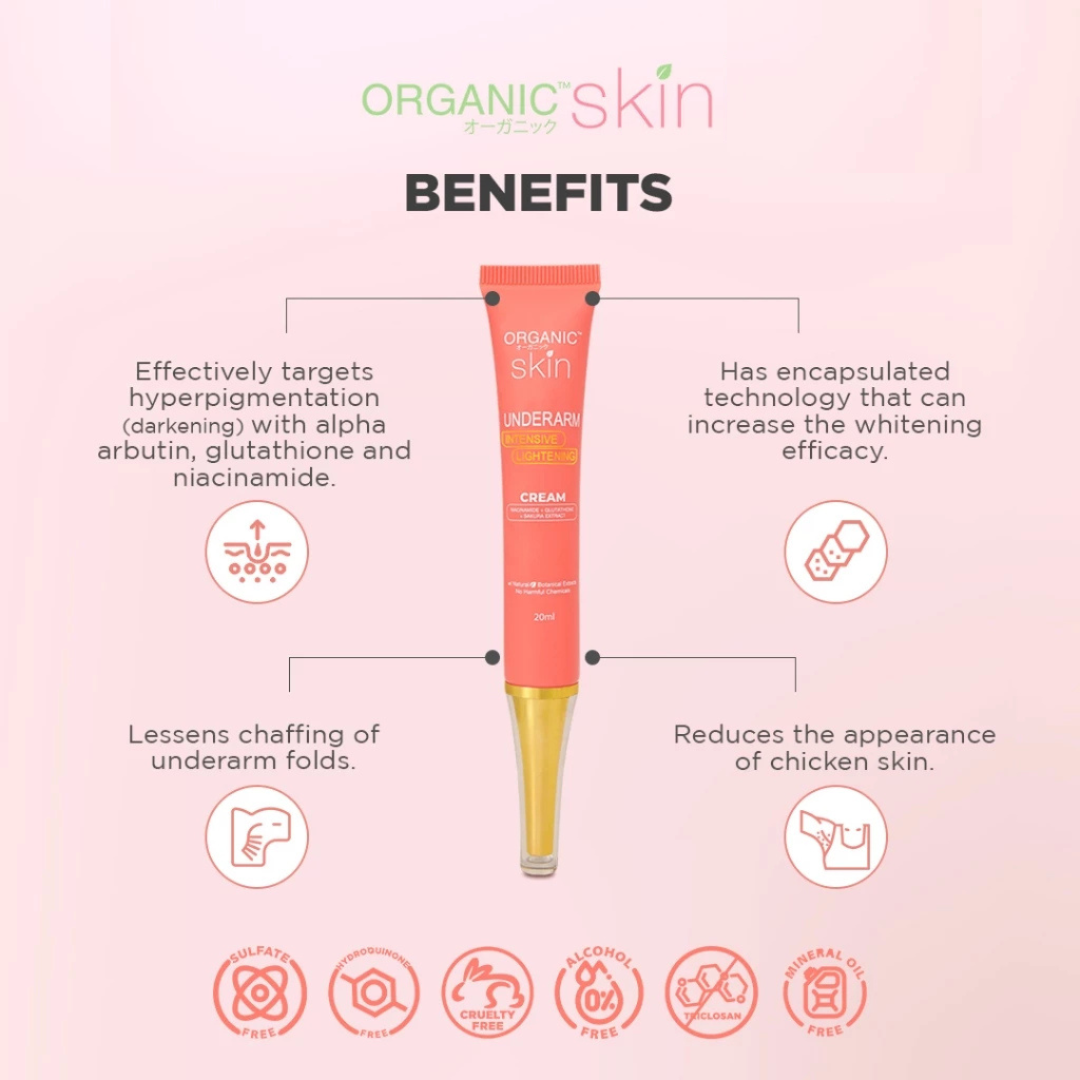 ORGANIC SKIN Underarm Intensive Lightening Cream 20ml