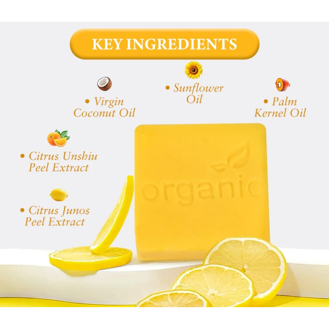 ORGANIC SKIN Whitening & Oil Control Bar Soap (Lemon) 50g