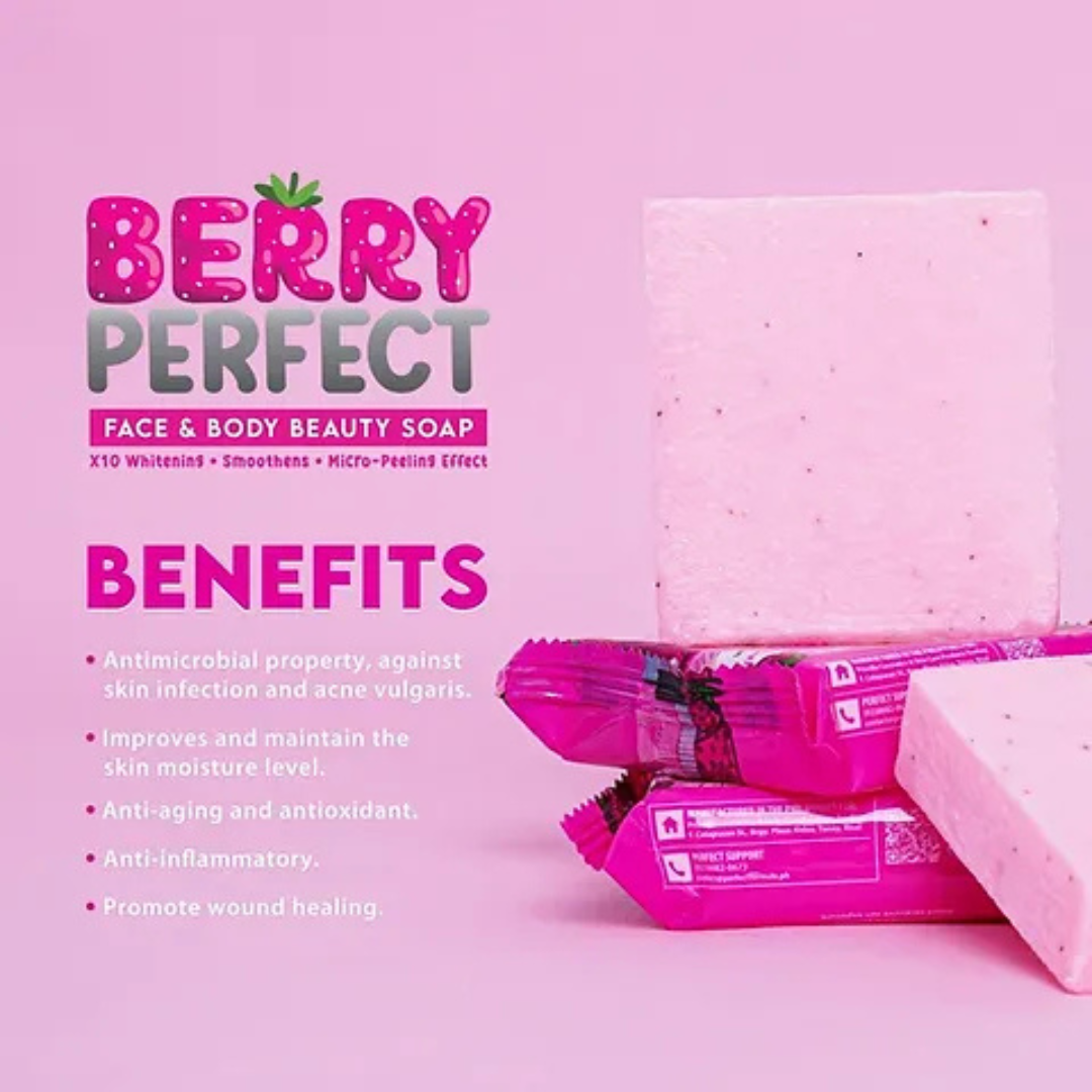 PERFECT FORMULA Berry Perfect Face & Body Beauty Soap 100g