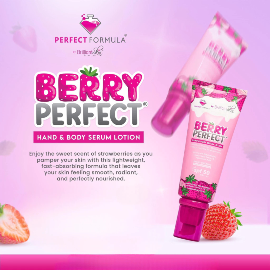 PERFECT FORMULA Berry Perfect Hand & Body Serum Lotion (SPF50) 100ml