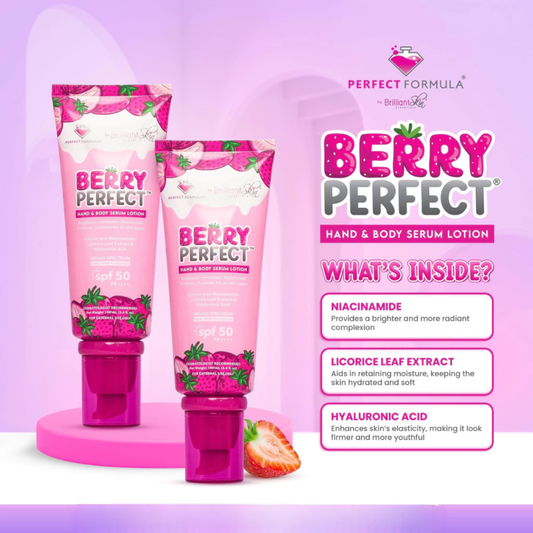 PERFECT FORMULA Berry Perfect Hand & Body Serum Lotion (SPF50) 100ml