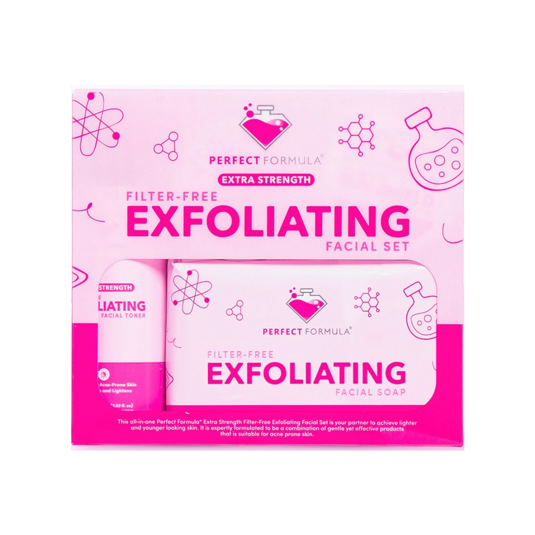 Perf Formula PERFECT FORMULA Filter-Free Exfoliating Facial Set (Extra Strength ...