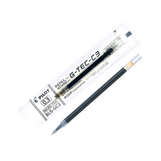 PILOT G-Tec Ball Point Pen 0.3mm (Ink Refill) - Black