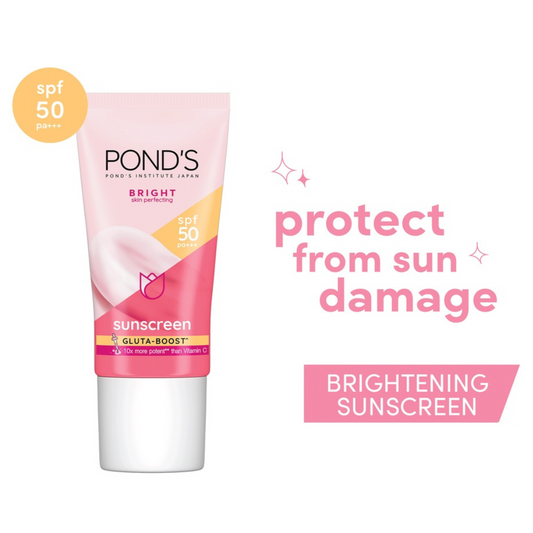 POND'S BRIGHT Skin Perfecting Sunscreen SPF 50 PA+++ (Gluta-Boost) 30g