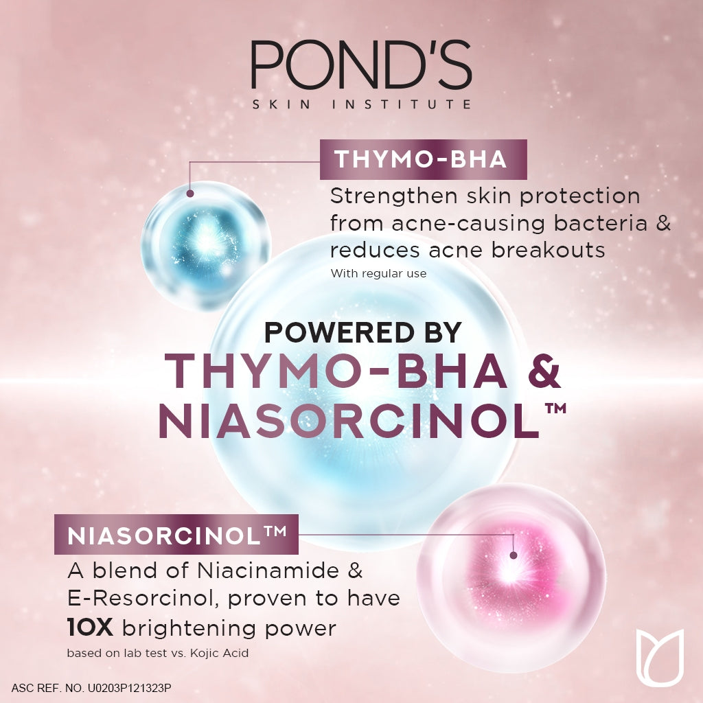 Pond's Bright Miracle Ultimate Acne Control Thymo-BHA (Niasorcinol) Facial Foal 100g