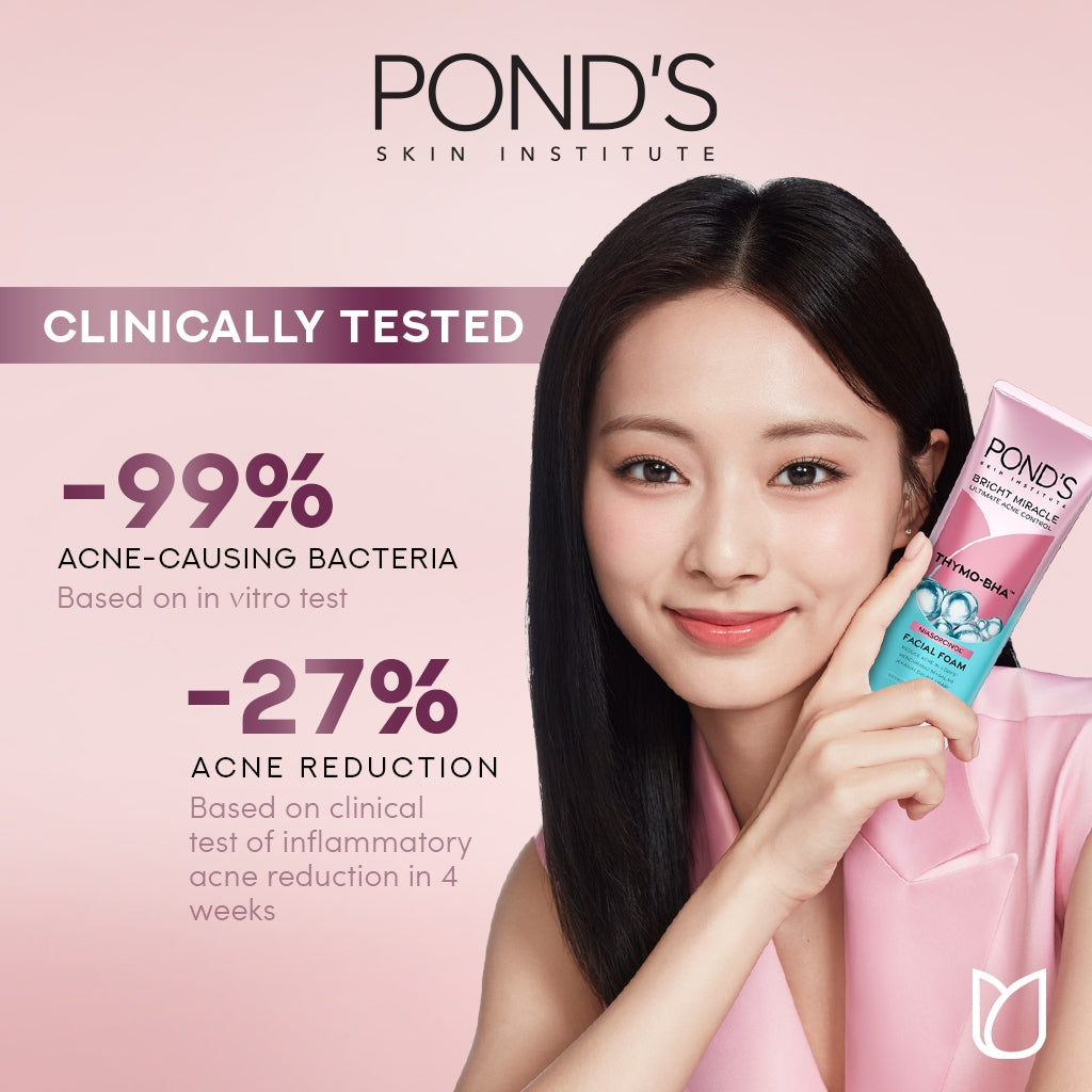 Pond's Bright Miracle Ultimate Acne Control Thymo-BHA (Niasorcinol) Facial Foal 100g