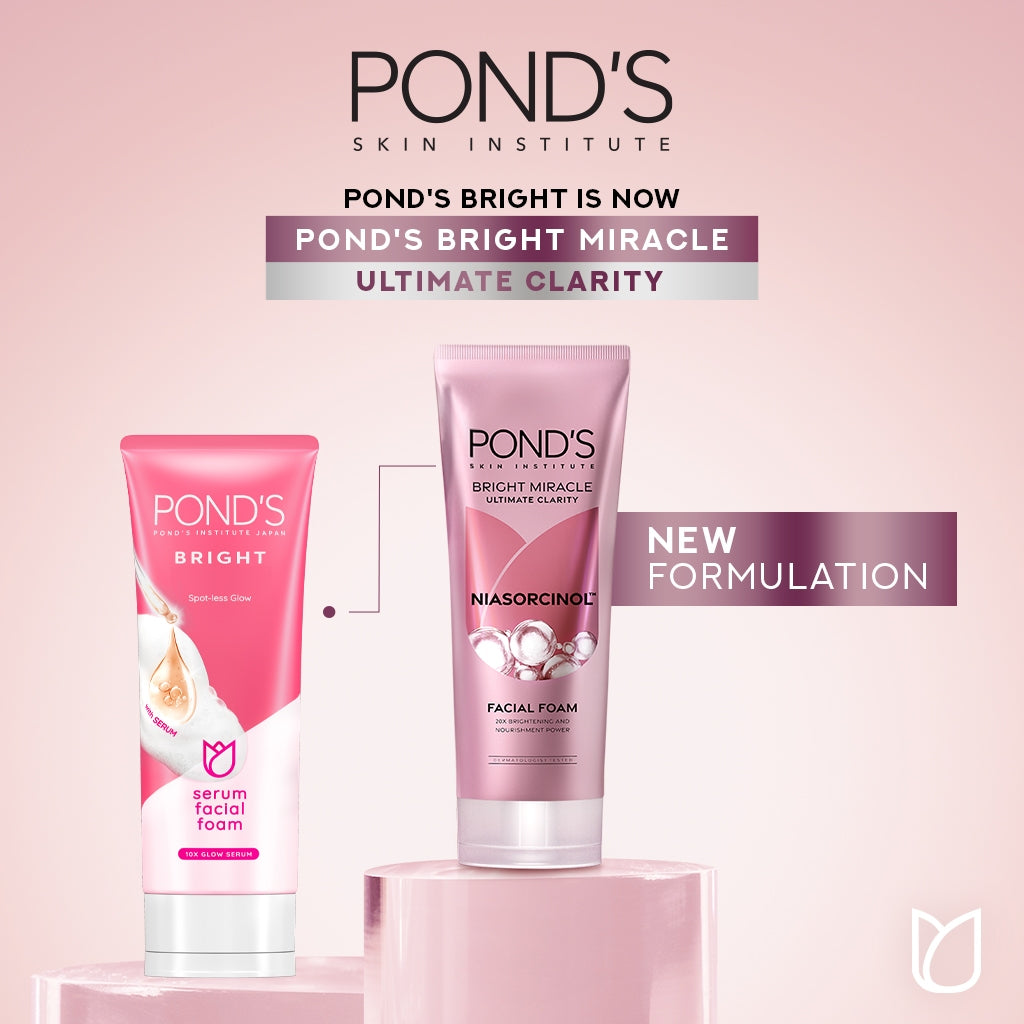 Pond's Bright Miracle Ultimate Clarity Niasorcinol Facial Foam 100g