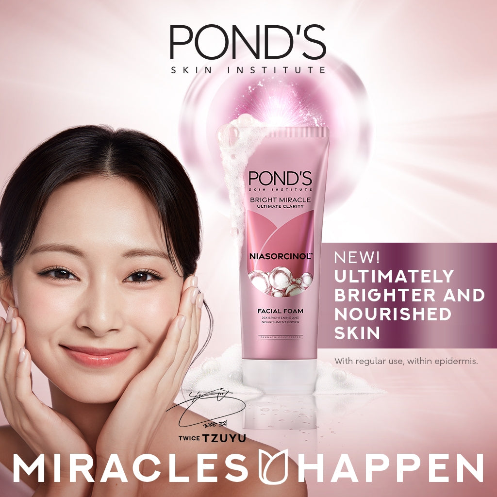 Pond's Bright Miracle Ultimate Clarity Niasorcinol Facial Foam 100g ...