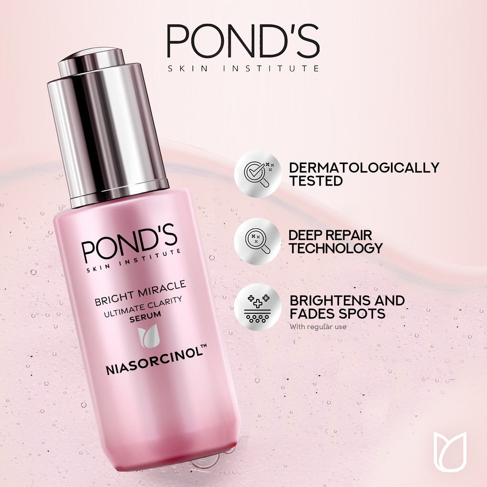 Ponds Bright Miracle Ultimate Clarity Serum Niasorcinol 30g Love