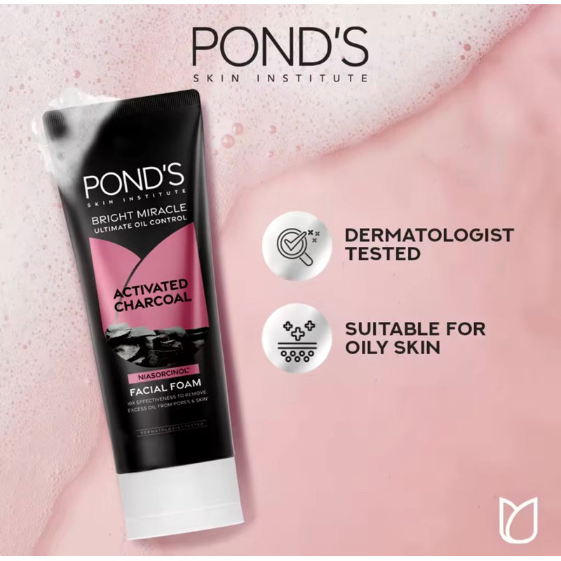 Ponds Bright Miracle Ultimate Oil Control Activated Charcoal ...