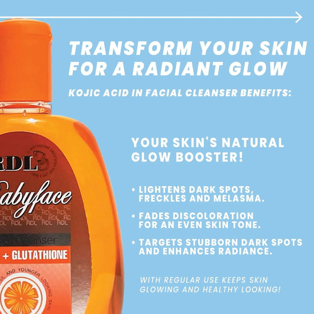 RDL Babyface Facial Cleanser (Kojic + Glutathione) 150ml