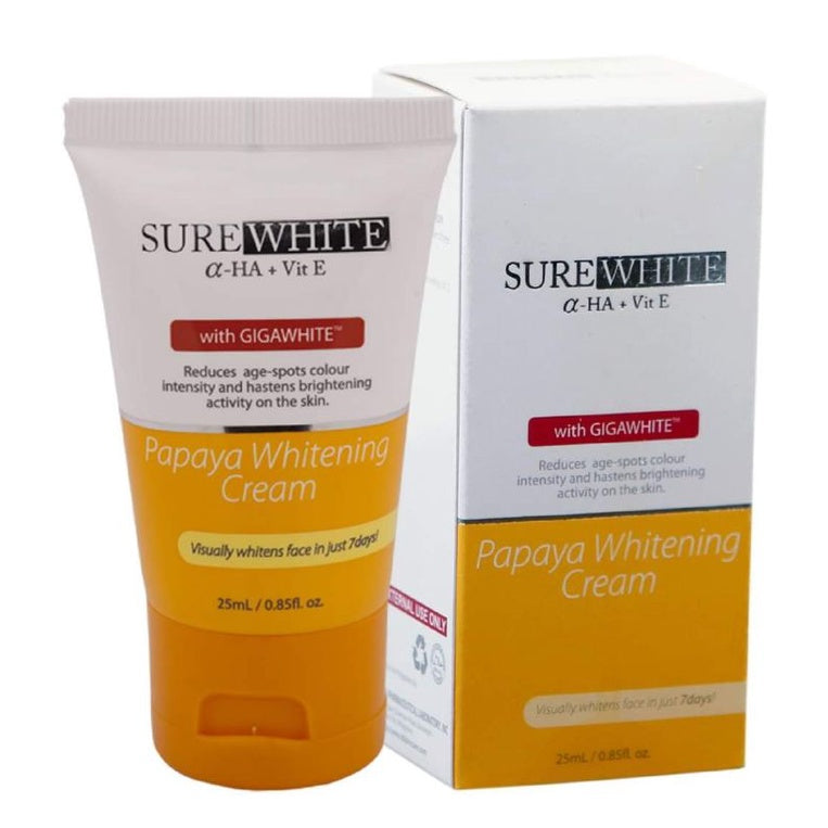 RDL SureWhite with GigaWhite Papaya Whitening Cream 25ml