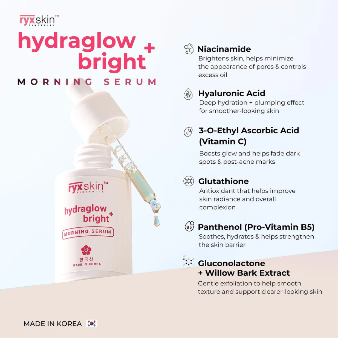 RYXSKIN Hydraglow Bright+ Serum (Morning) 30ml