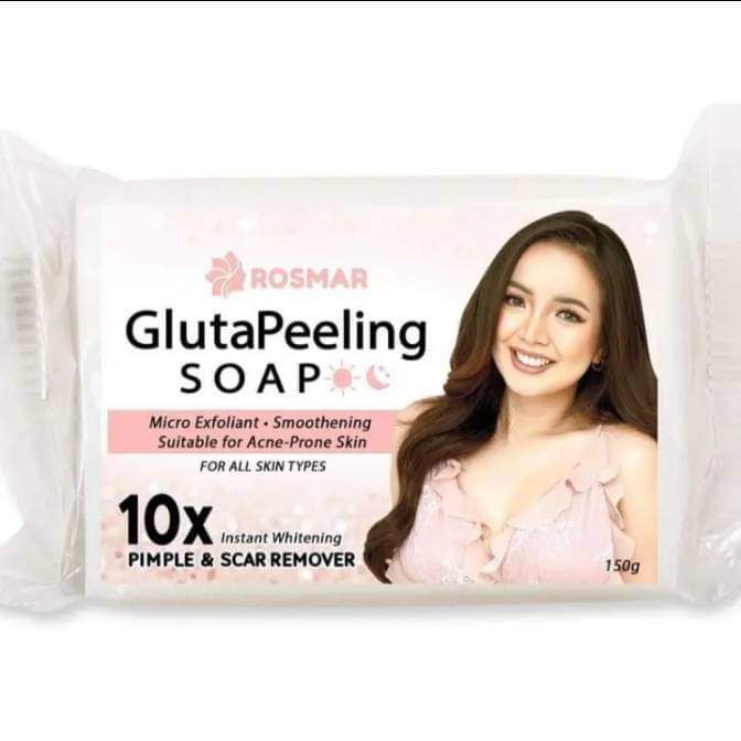 Rosmar Gluta Peeling Soap (10x Whitening, Pimple & Scar Remover) 150g