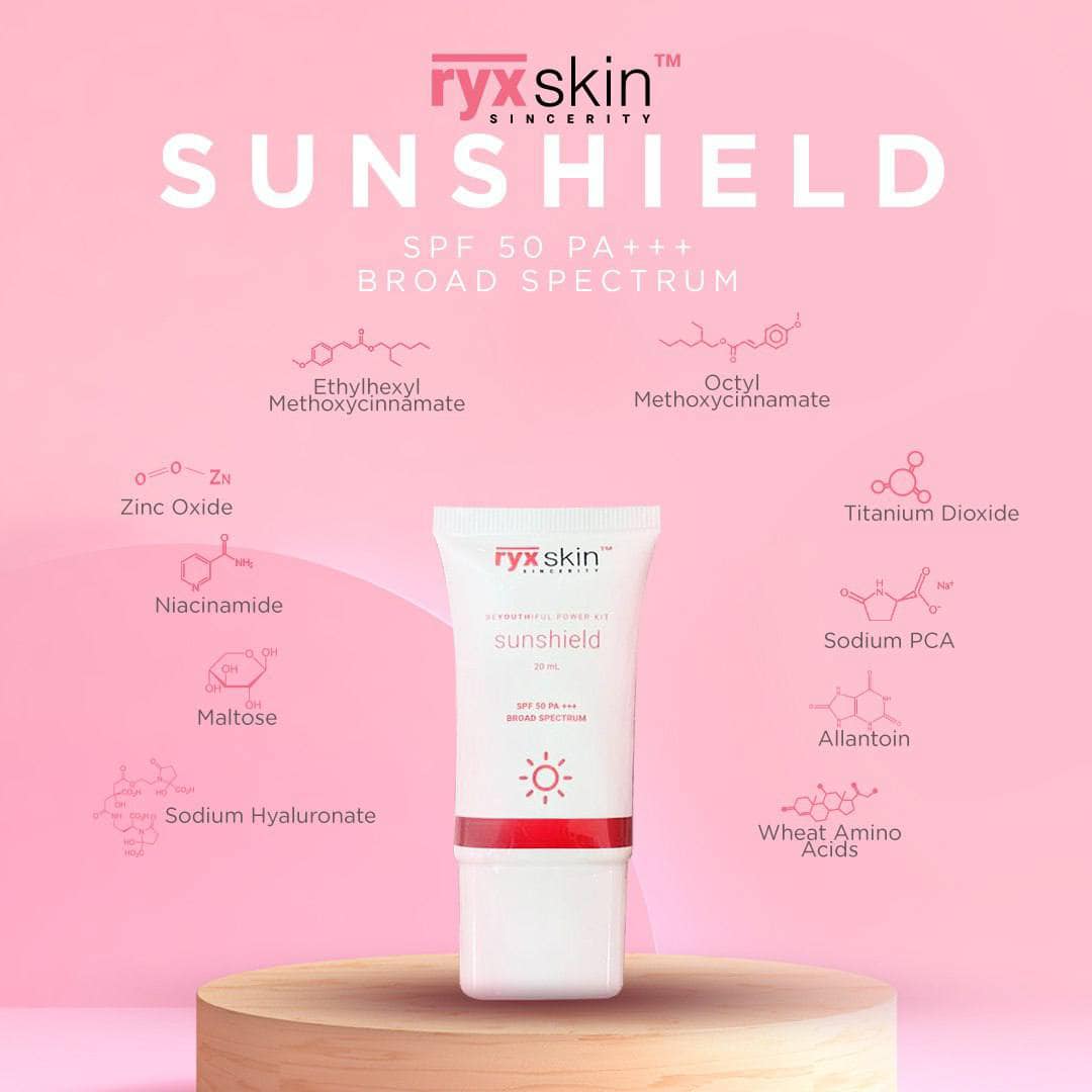 RyxSkin Sunshield SPF50 PA+++ Broad Spectrum 20mL (NEW)