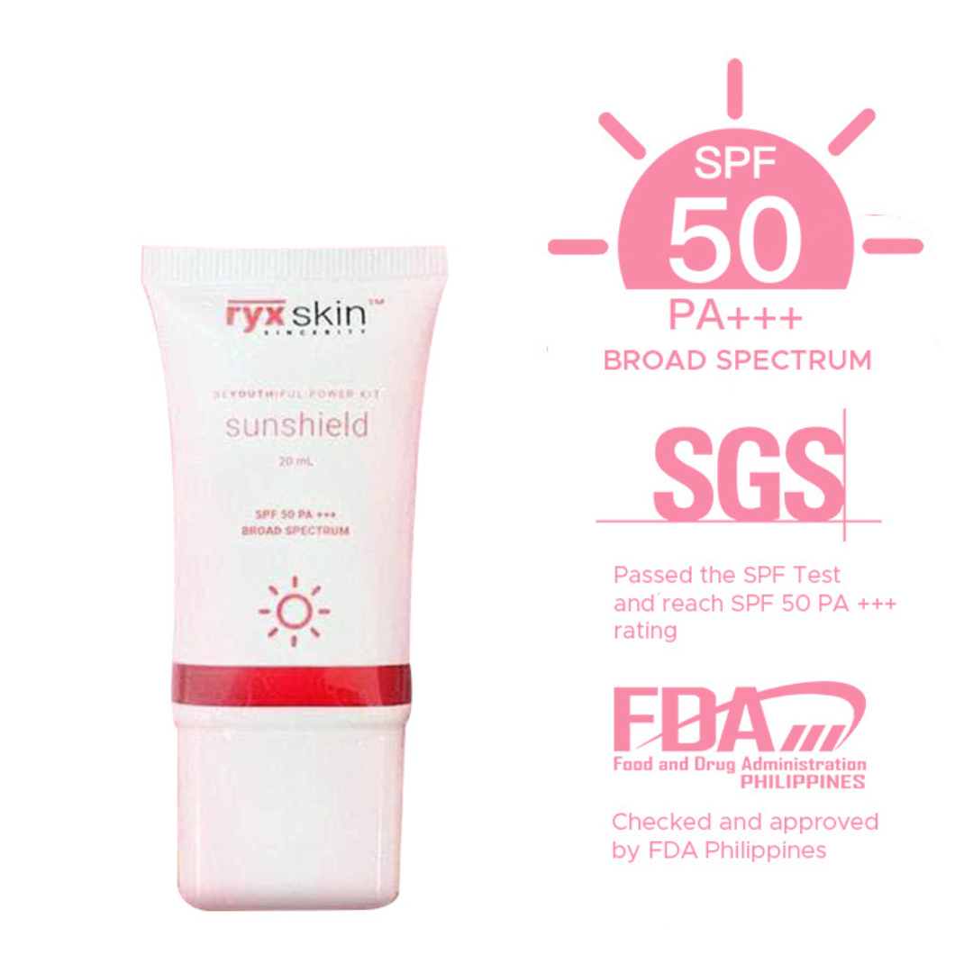 RyxSkin Sunshield SPF50 PA+++ Broad Spectrum 20mL (NEW)