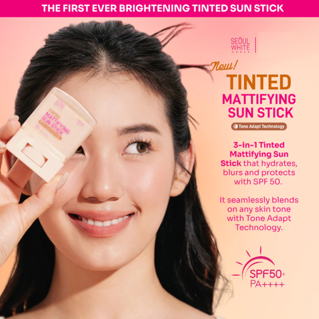 SEOUL WHITE KOREA Tinted Mattifying Sun Stick (SPF50 UVA/UVB PA++++) 20g