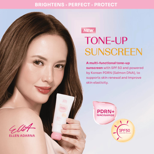 SEOUL WHITE KOREA Tone-Up Sunscreen (SPF50 PA++++, PDRN + Ceramide) 30ml