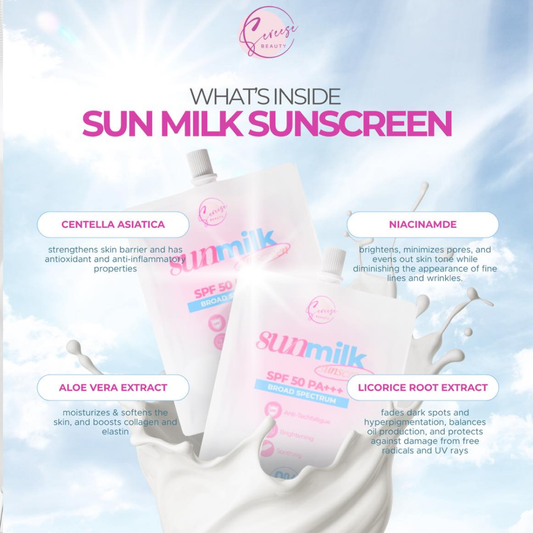 SEREESE BEAUTY Sun Milk Sunscreen SPF50 PA+++ 25ml | Choose Variant