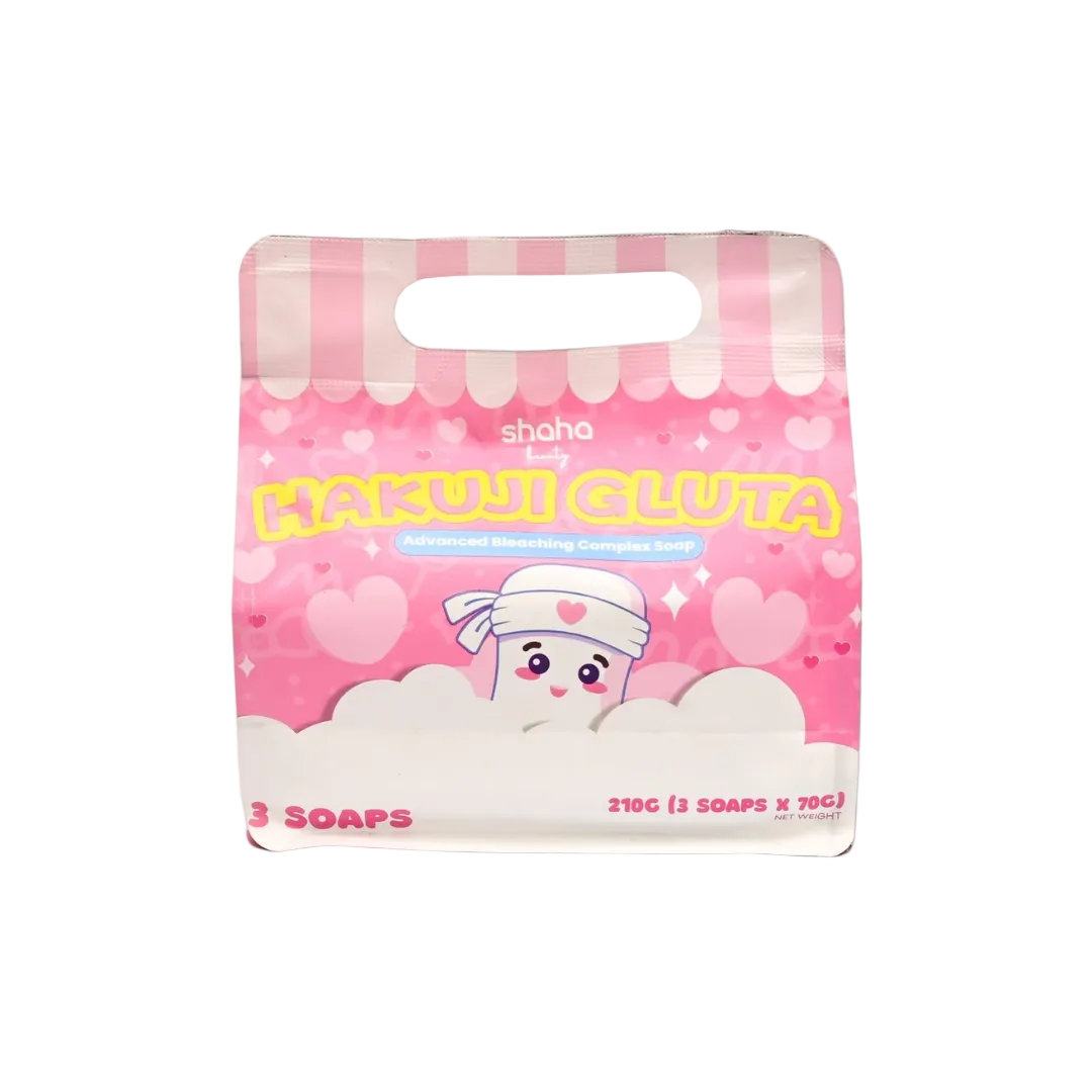 SHAHA BEAUTY Hakuji Gluta Advance Bleaching Complex Soap 3x70g