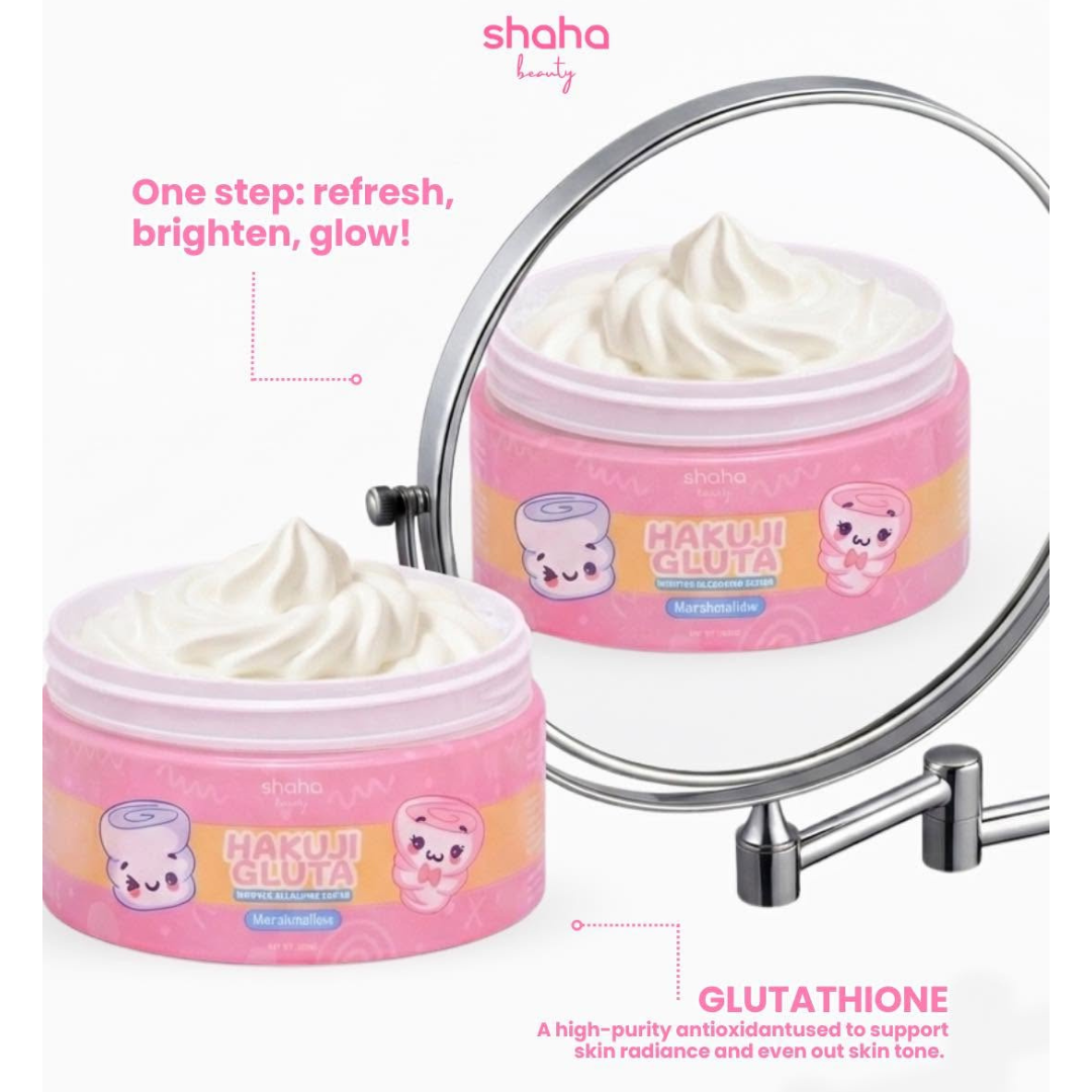 SHAHA BEAUTY Hakuji Gluta Whipped Bleaching Cream (Marshmallow) 200ml
