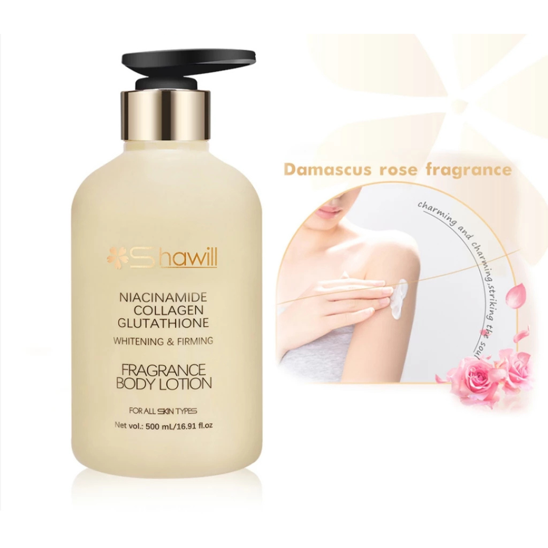 SHAWILL Whitening & Firming Body Lotion (Niacinamide + Collagen + Glutathione) 500ml